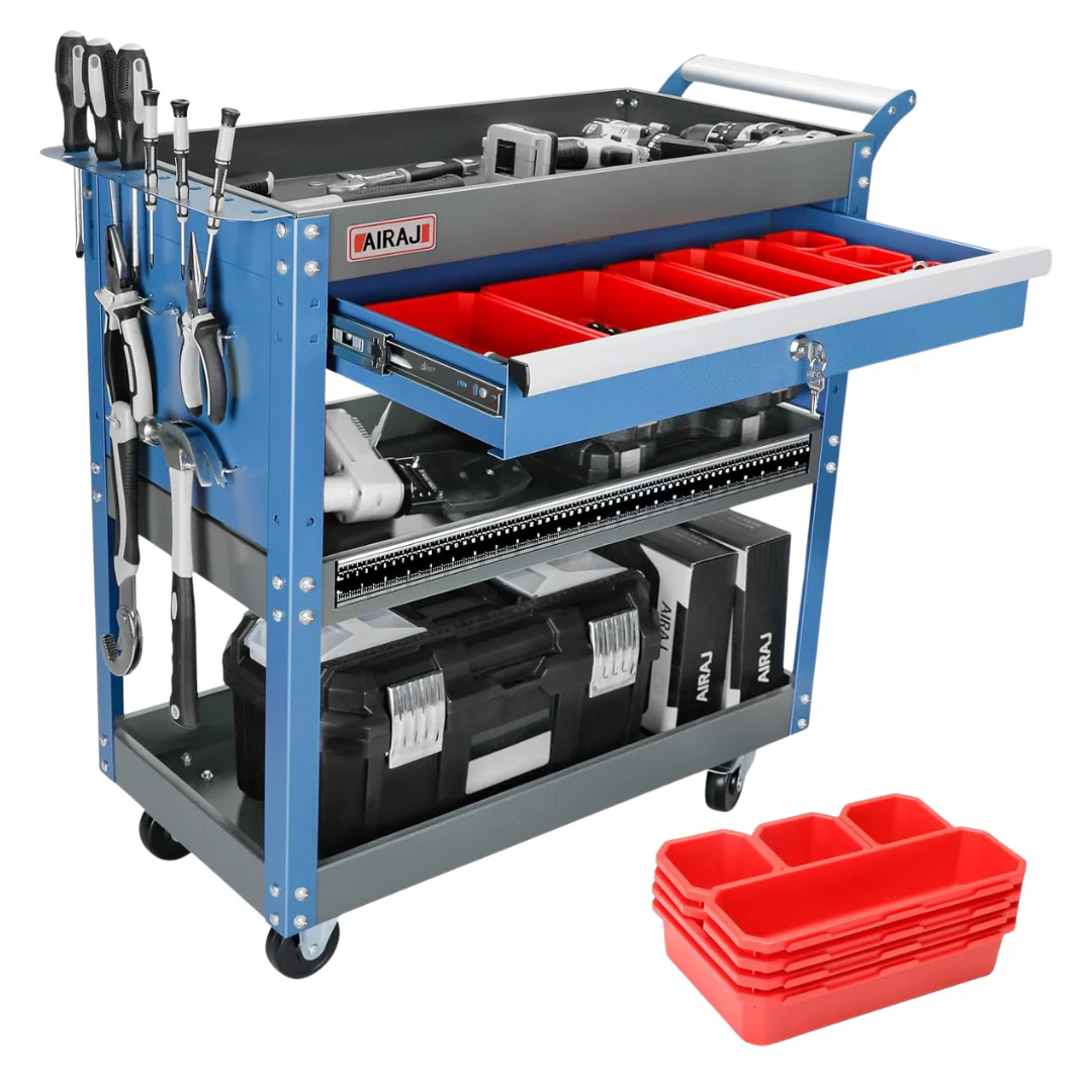 3-Tier Rolling Tool Cart