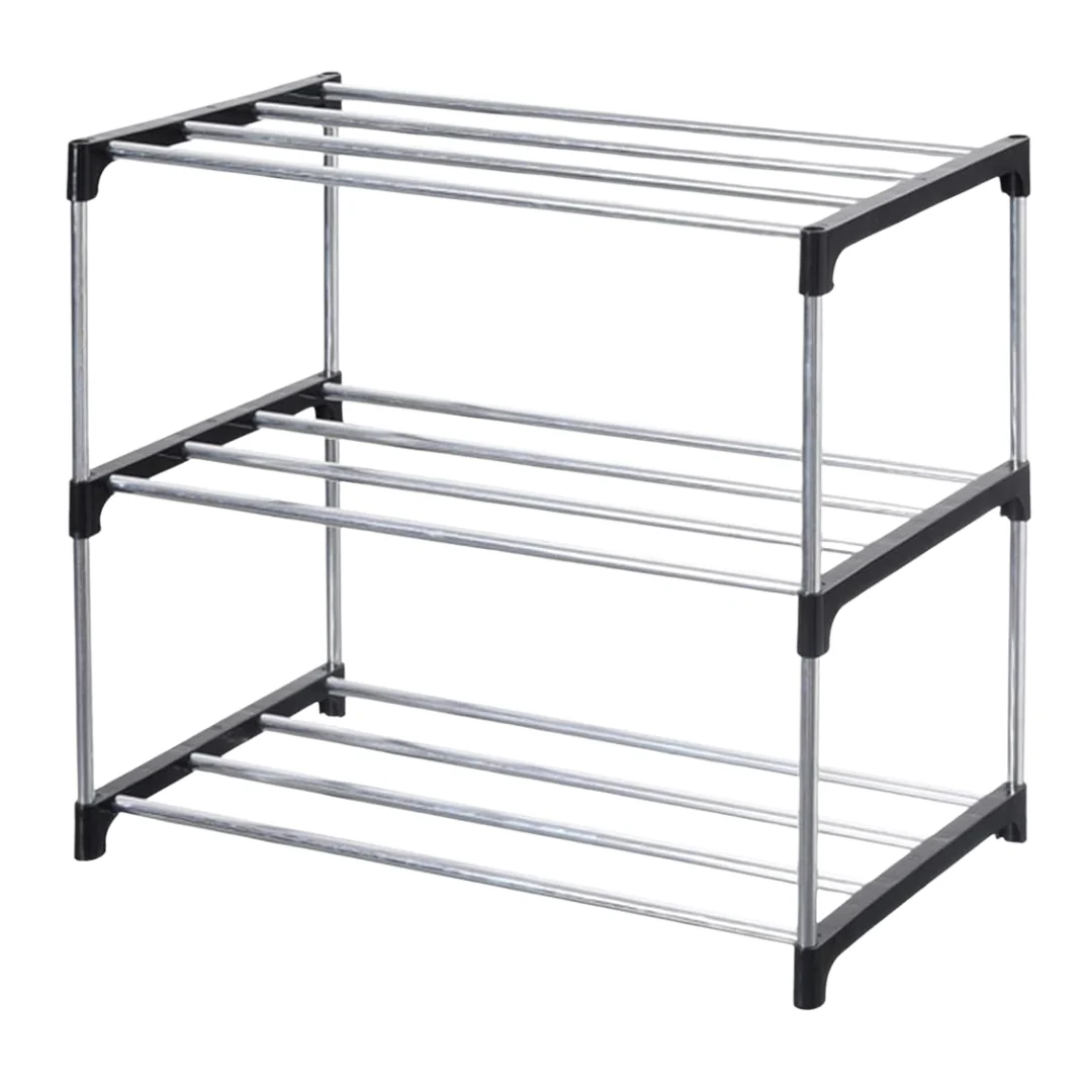 3-Tier Space-Saving Stackable Shoe Storage Organizer