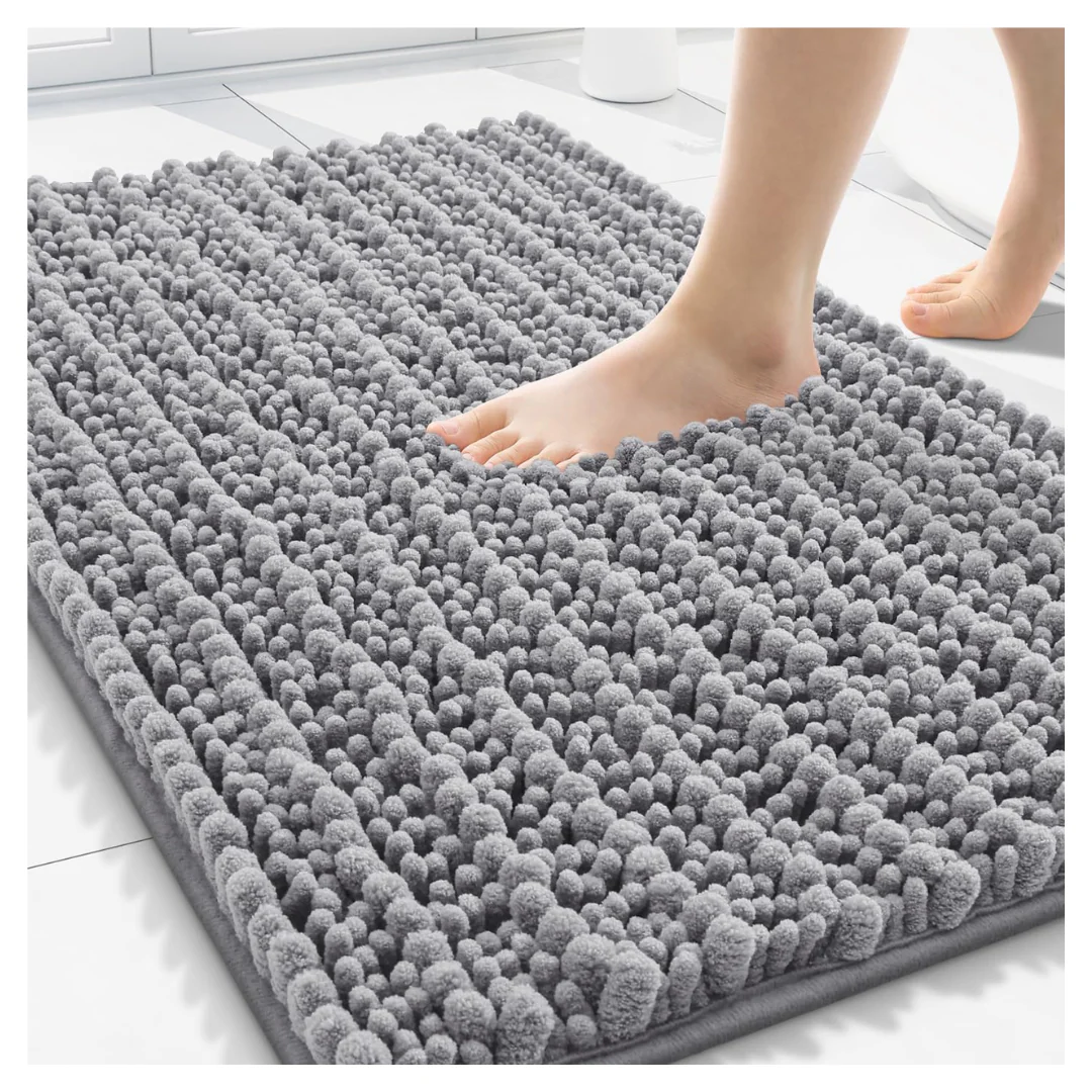 30"x 20" Extra Soft Absorbent Chenille Bath Rug Mat