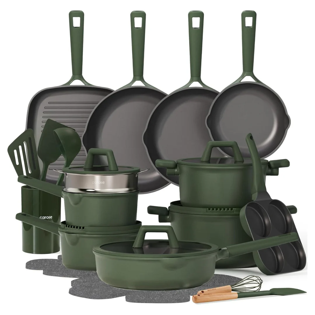31-Piece Carote Nonstick Induction Cookware Set