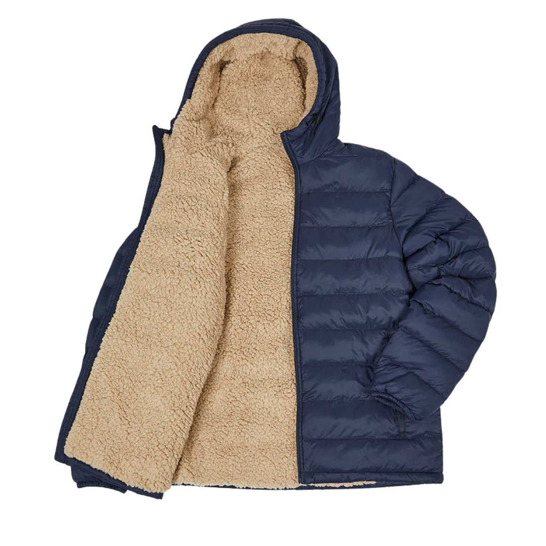 32 Degrees Men's Hooded Sherpa-lined Jacket