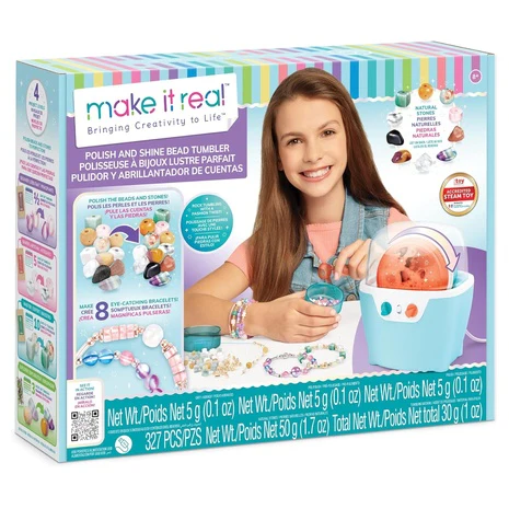 327-Piece Make It Real Rock & Bead Tumbler Jewelry Kit