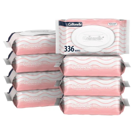 336 Cottonelle Fragrance Free Flushable Wet Wipes
