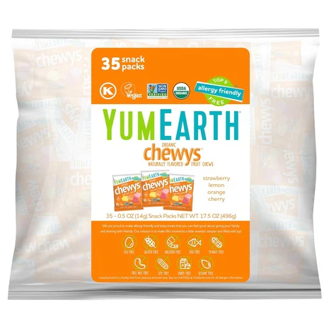 35 Snack Packs YumEarth Organic Chewys Candy