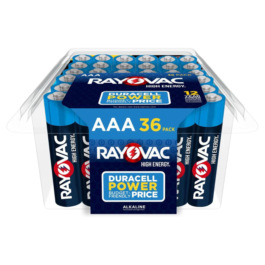 36-Count Rayovac Alkaline Triple A Batteries