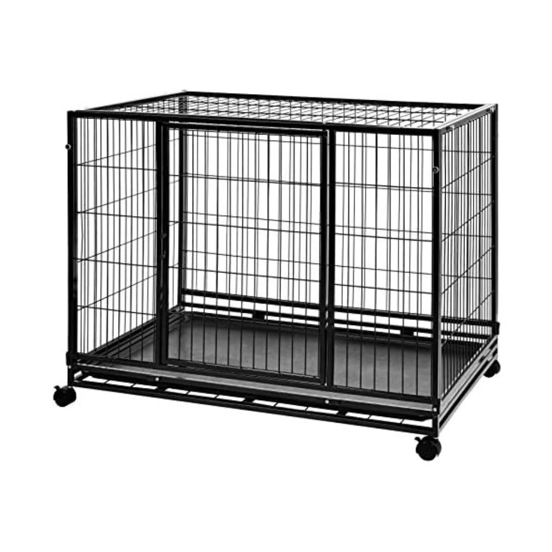 37" Amazon Basics Stackable Pet Kennel W/Wheels