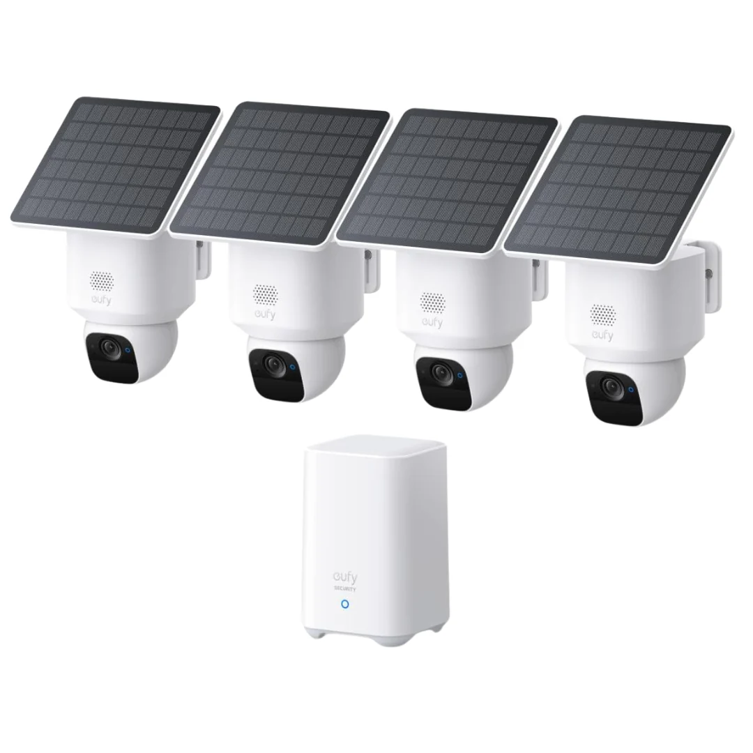 4-Pack eufy Security SoloCam E30 Wireless Outdoor Security Camera Kit
