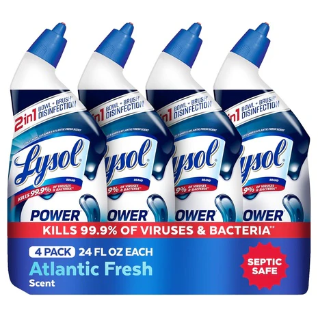 4-Pack Lysol Gel Toilet Bowl Cleaner
