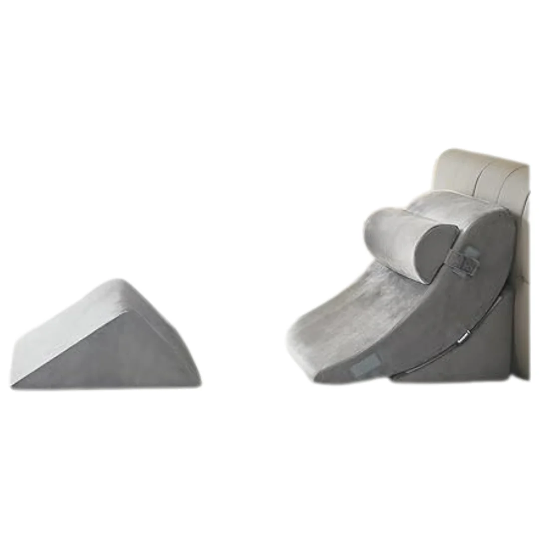 4-Piece Orthopedic Foam Triangle Sit Up Bed Wedge Pillows