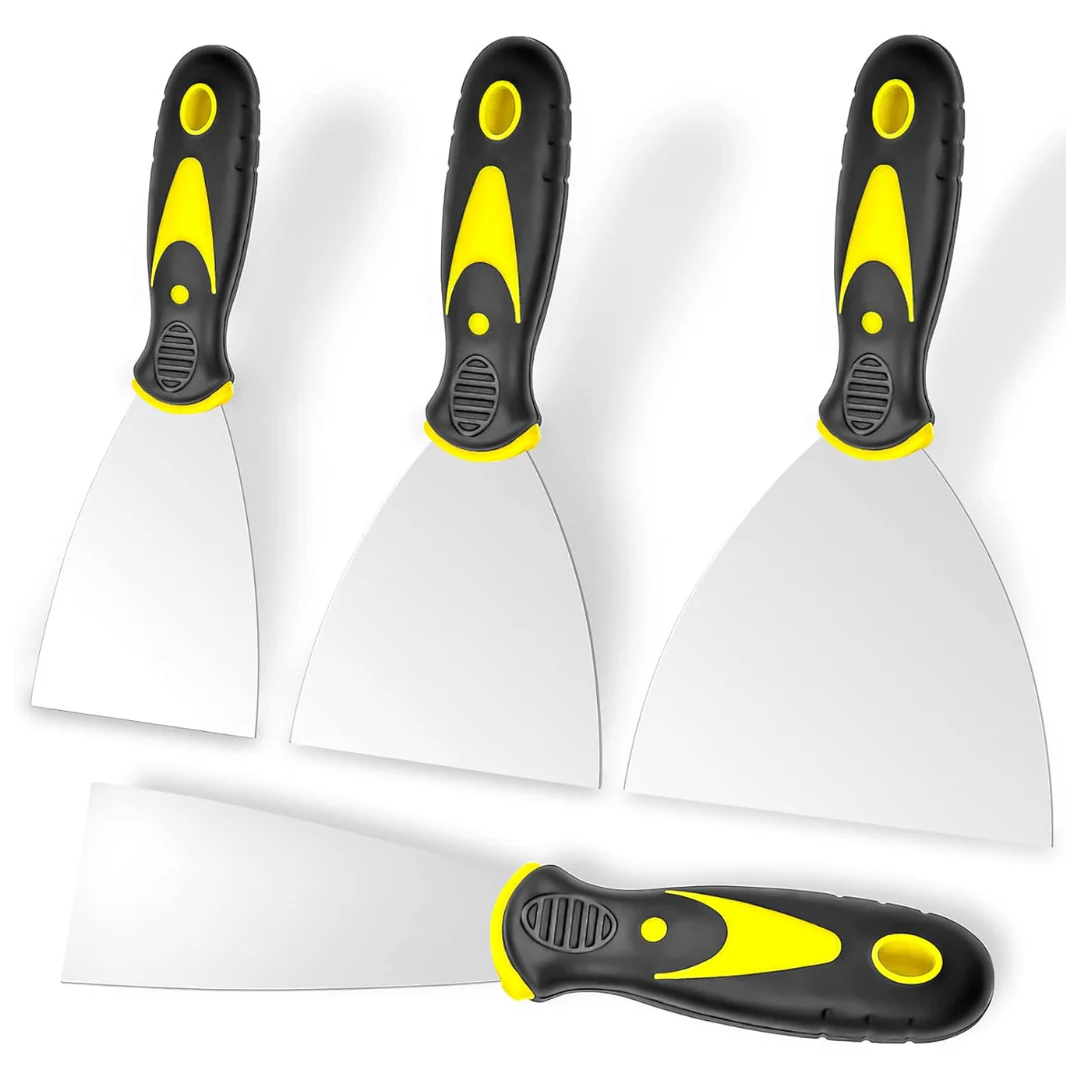 4-Piece Stainless Steel Paint Scraper Putty Knife