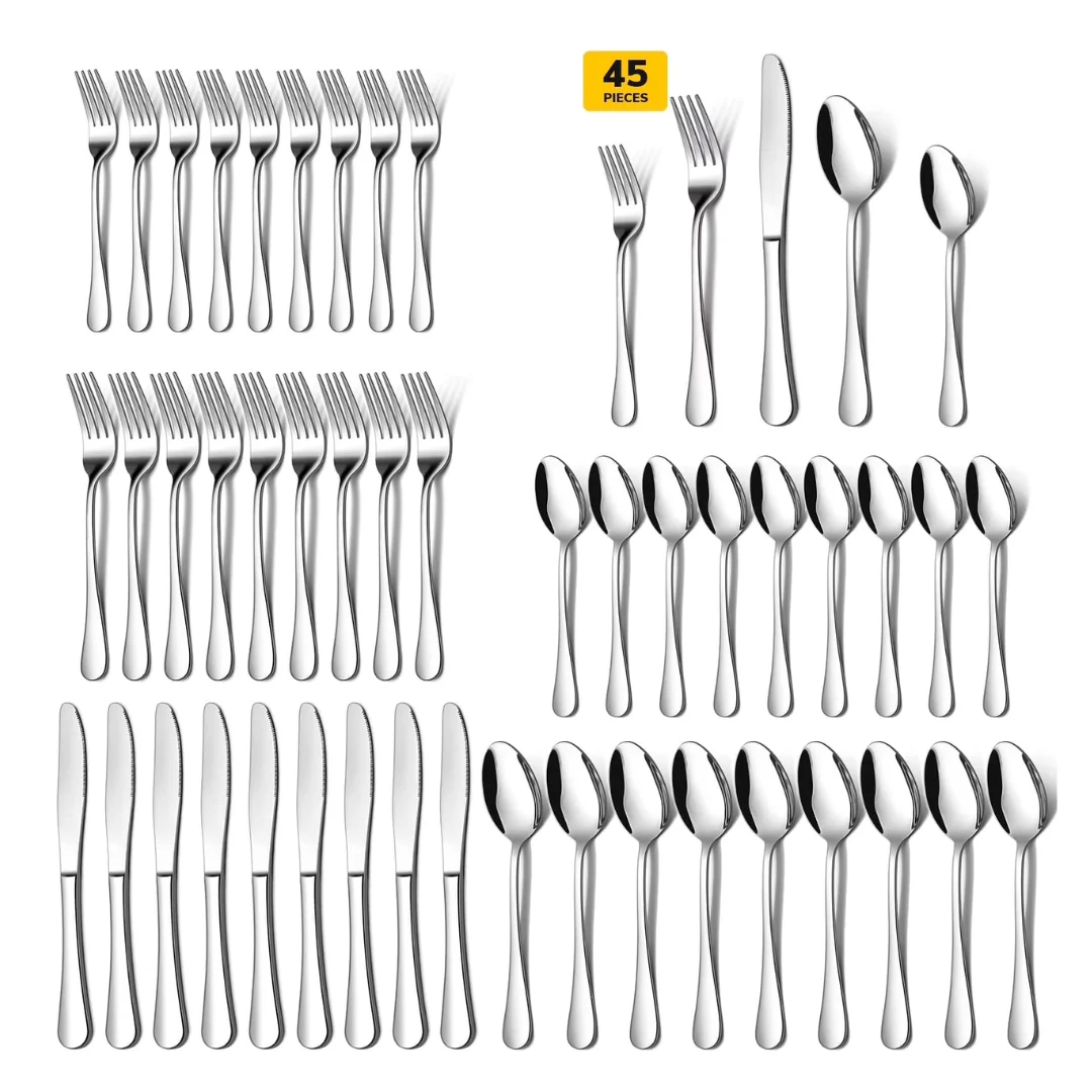 45-Piece Silverware Set