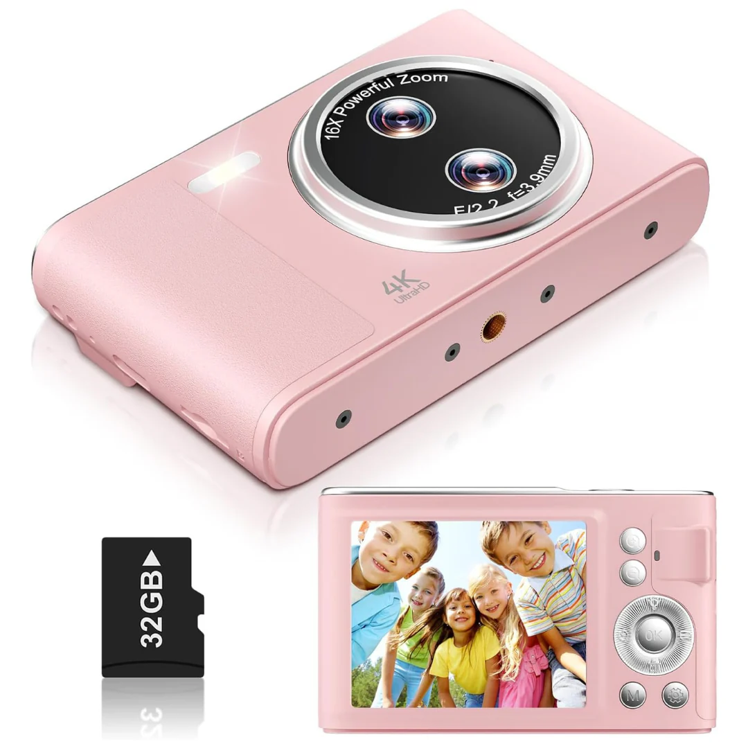 48MP UHD 4K Camera With 16x Zoom & 32GB Card (2 Colors)