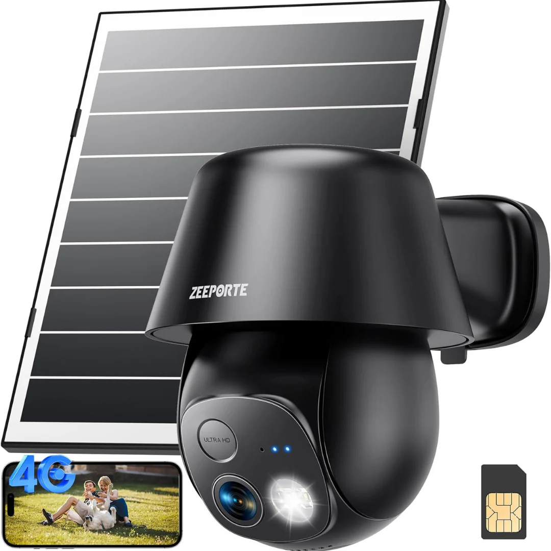4G LTE Cellular Wireless Outdoor Solar Security Cameras