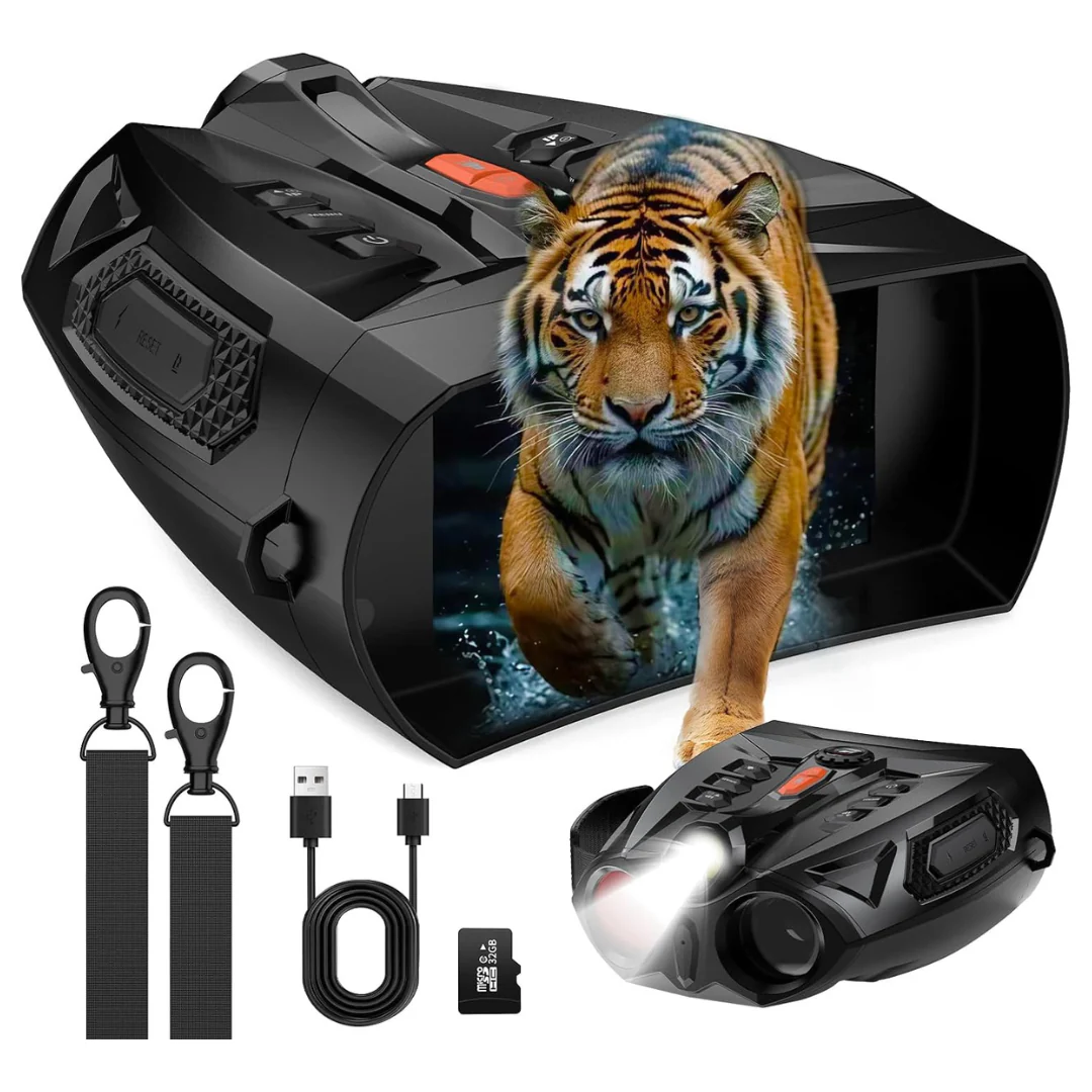 4K Night Vision Binoculars W/ 4" HD Screen & 10X Digital Zoom
