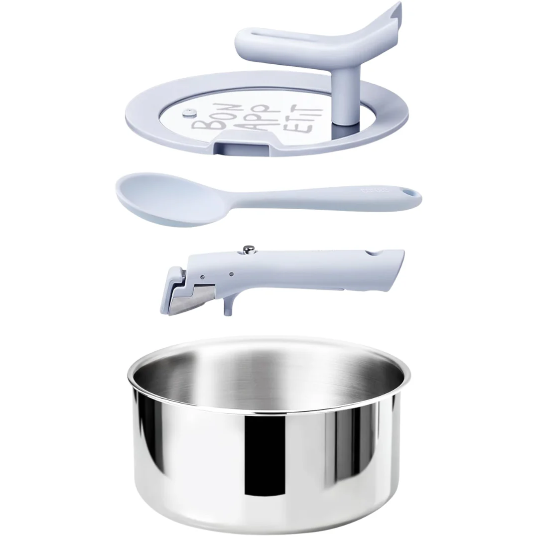 4QT Stainless Steel Sauce Pan With Stand-Up Lid
