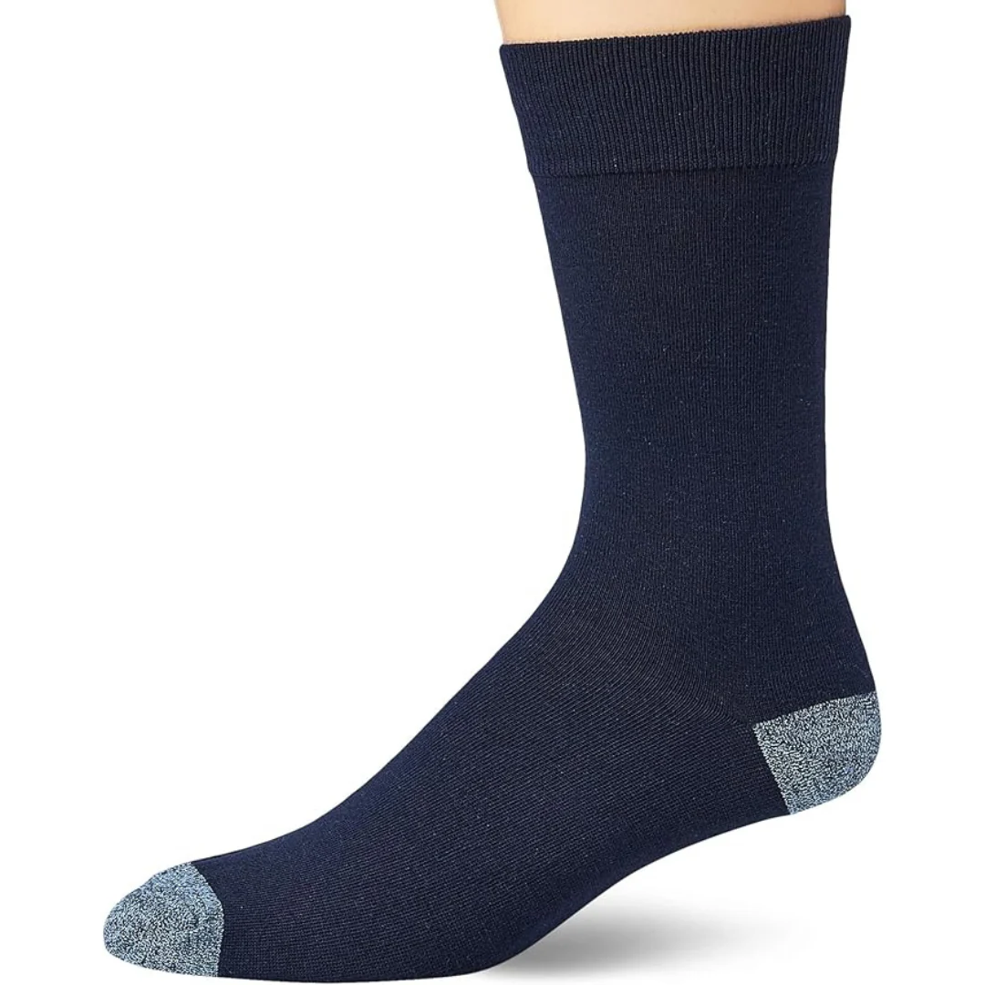 5-Pairs Amazon Essentials Men's Comfortable Patterned Dress Socks (Various)