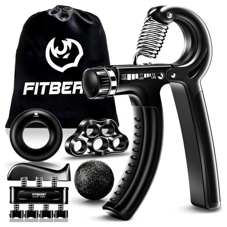 5-Piece FitBeast Adjustable Grip Strengthener Kit
