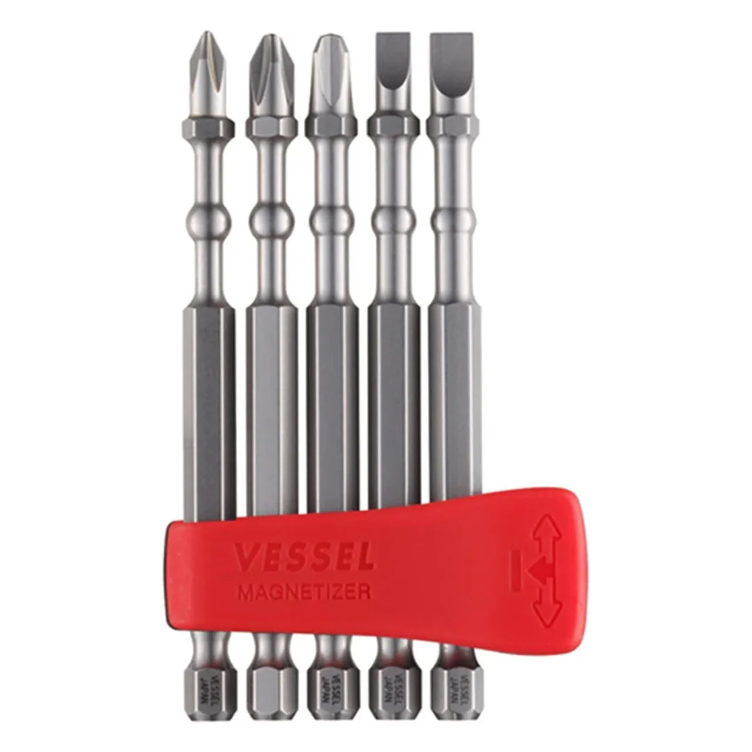 5-Piece Vessel Imapct Ball Torsion Bit With Mag Charge Holder