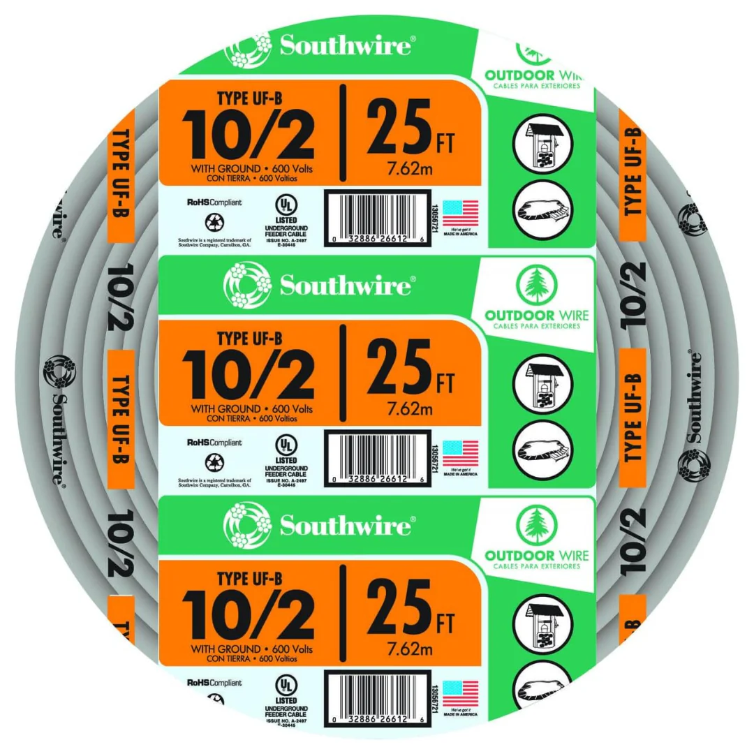 50-Ft Southwire 13055922 12/2WG UF Wire (Copper)