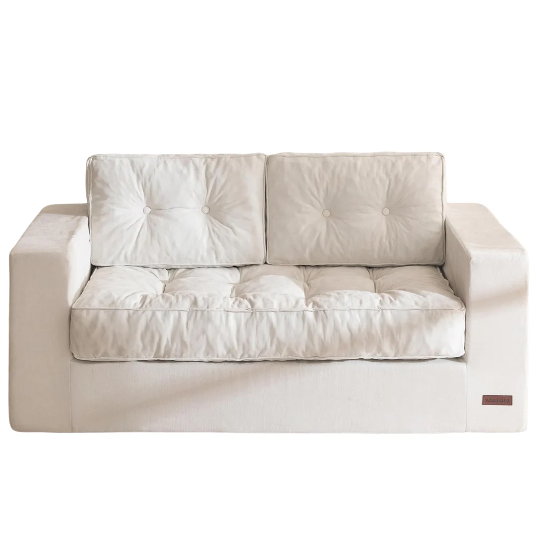 59" Tufted Loveseat Bean Bag Sofa