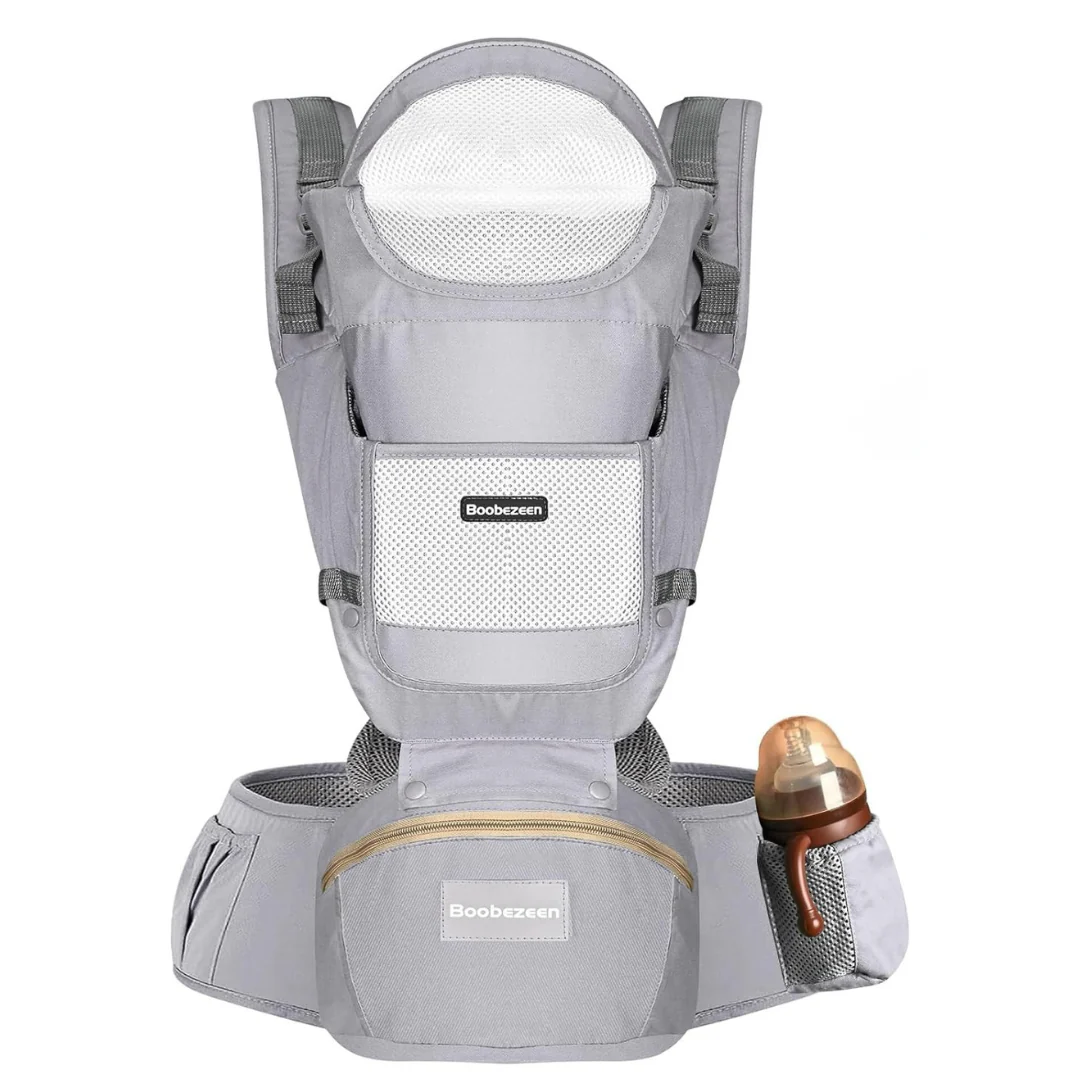6-in-1 Ergonomic Baby Carrier With Hip Seat