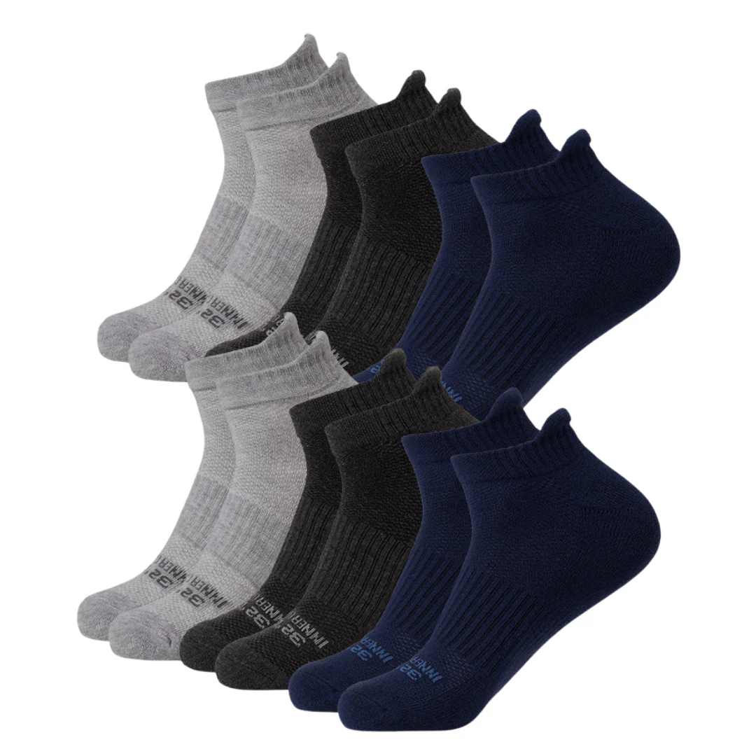 6-Pairs 32 Degrees Men's Cool Comfort Ankle Running Socks