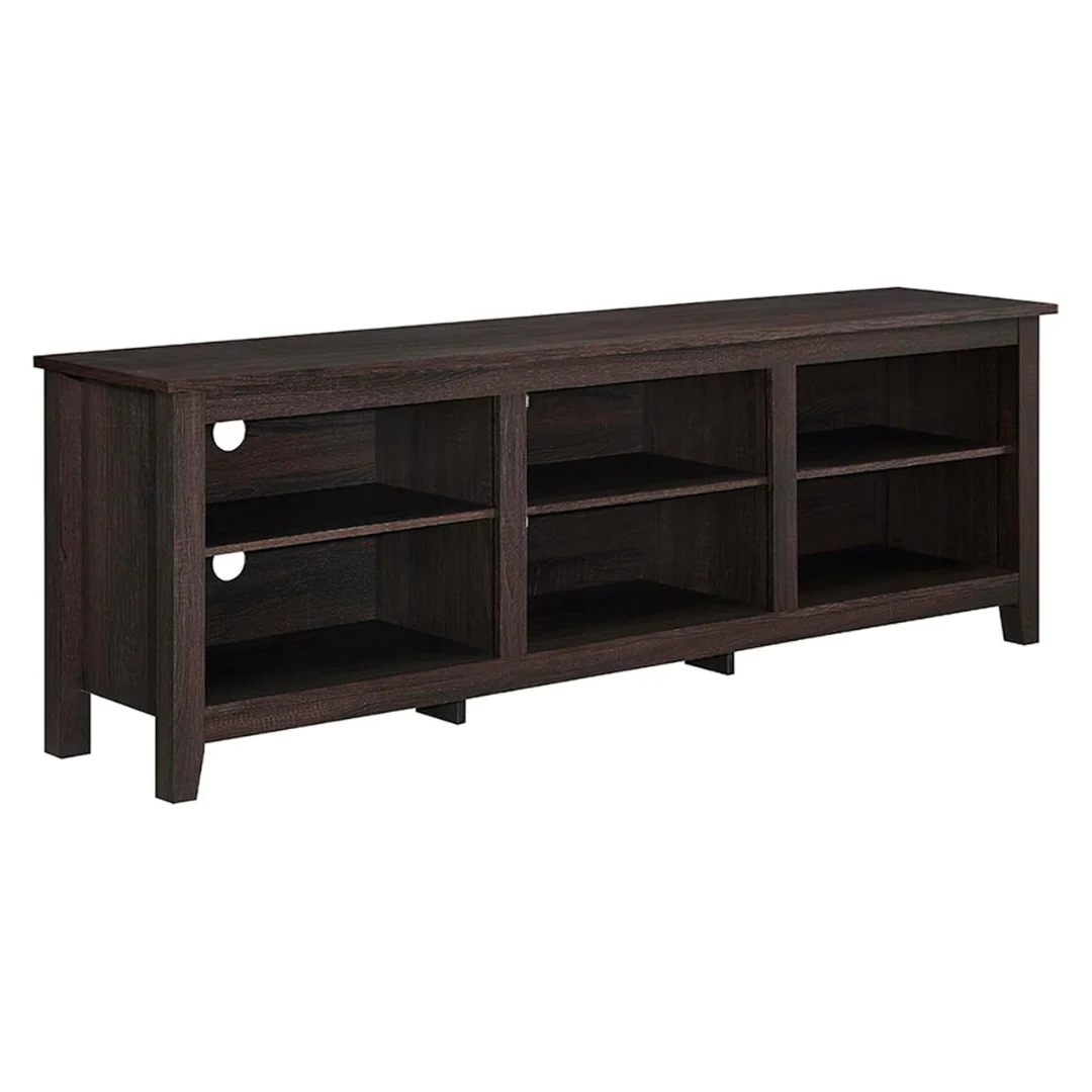 70'' Walker Edison 6 Cubby Wren Classic TV Stand For Up To 80'' TVs