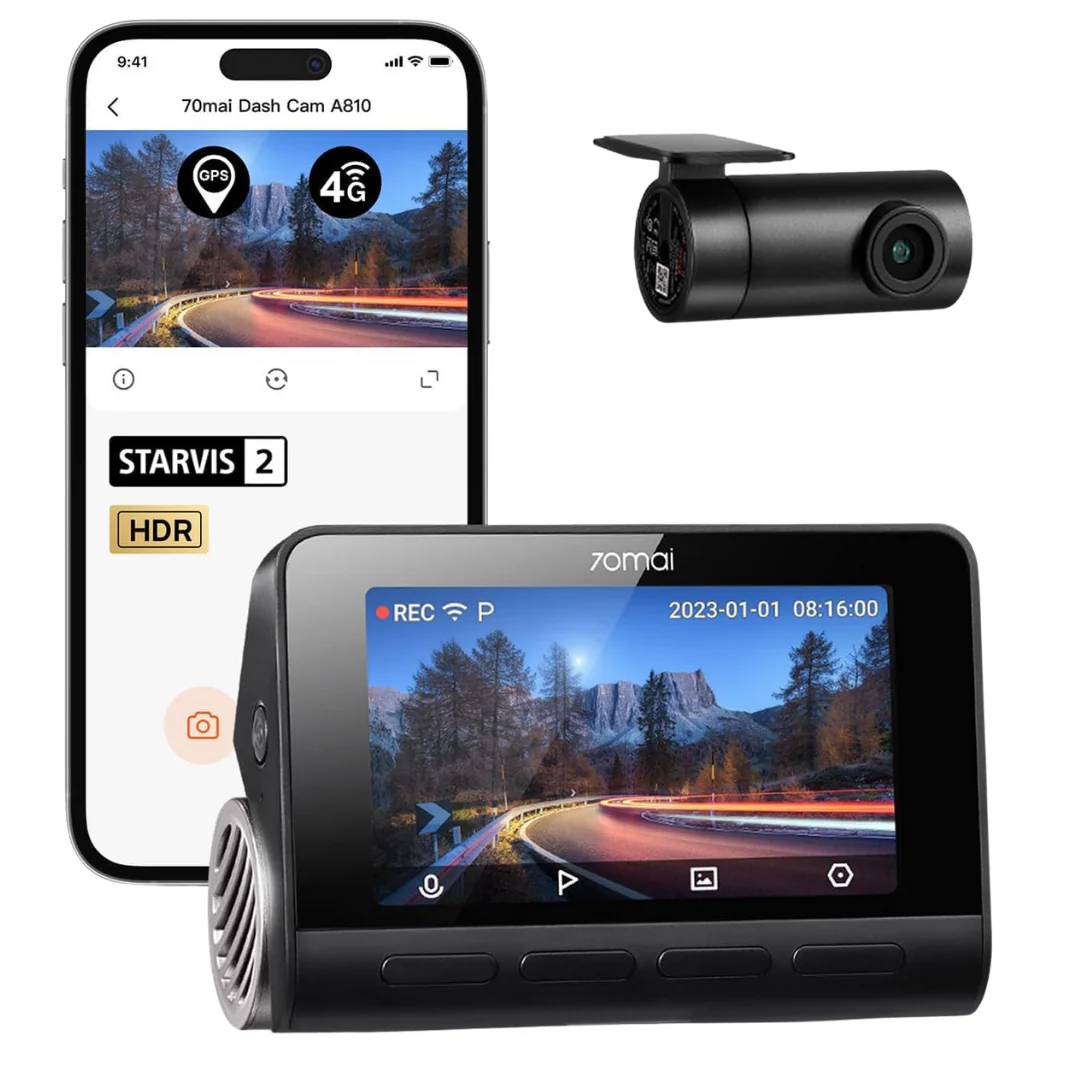 70mai A810 4K Dual Dash Cam