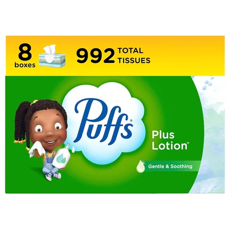 8 Boxes Puffs Facial Tissues