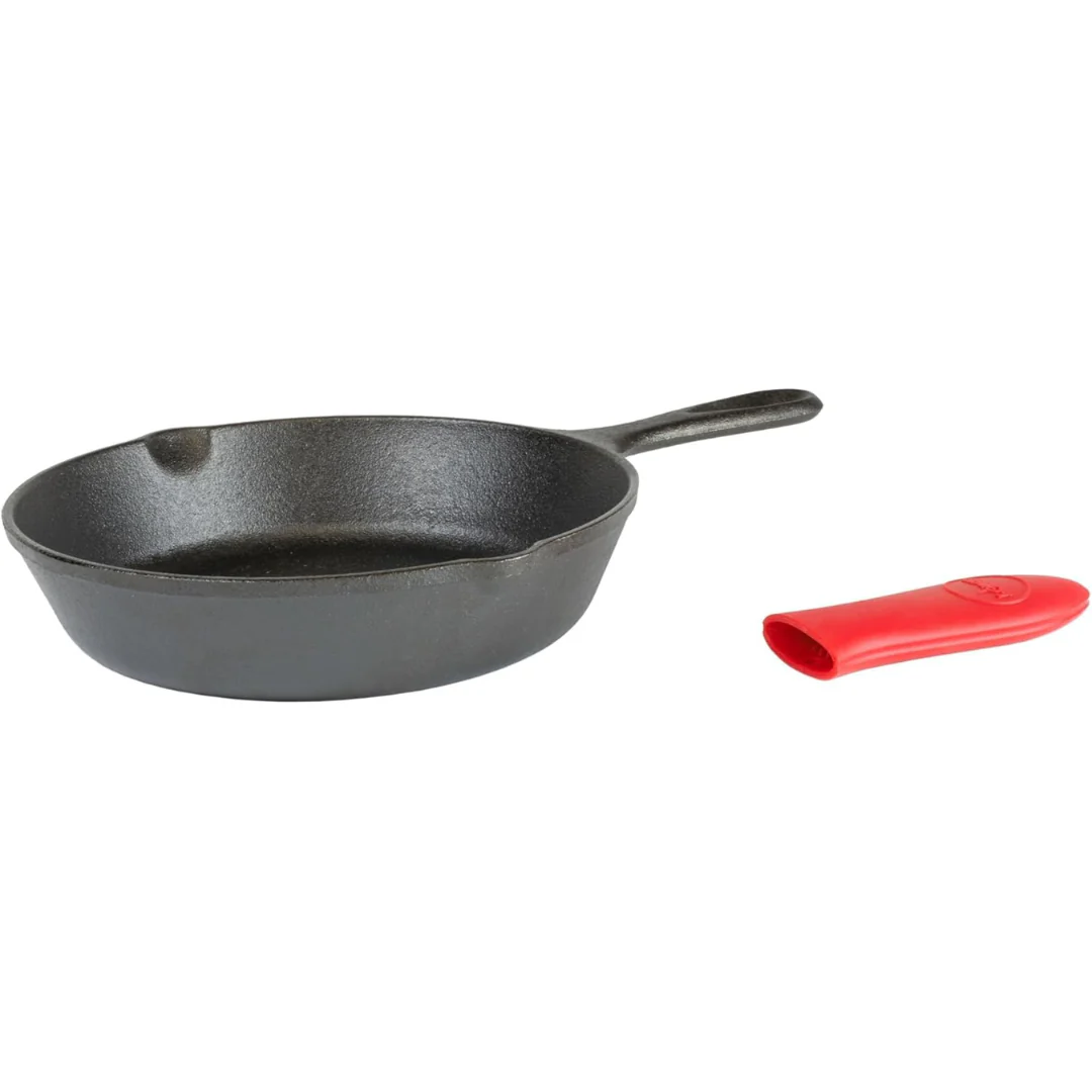 8" Lodge Cast Iron Skillet W/ Handle Holder