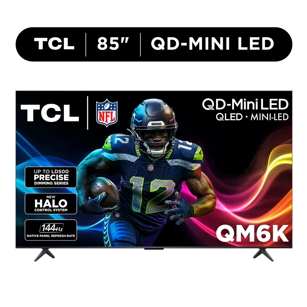 85" TCL QM6K Series QD-Mini 4K Ultra HD Smart QLED Google TV