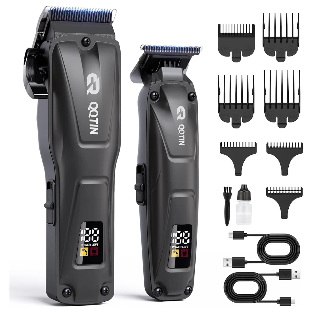 8500rpm Men's Electric Cordless Hair Trimmer Set With Long Battery Life