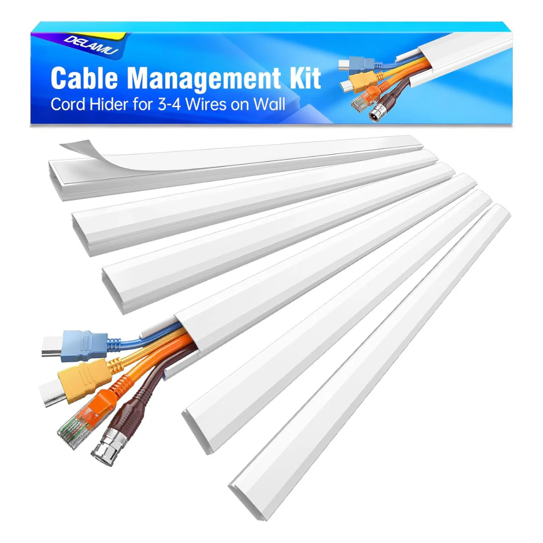 85"L x 1.18"W Delamu 4-Cord Cover Management Kit