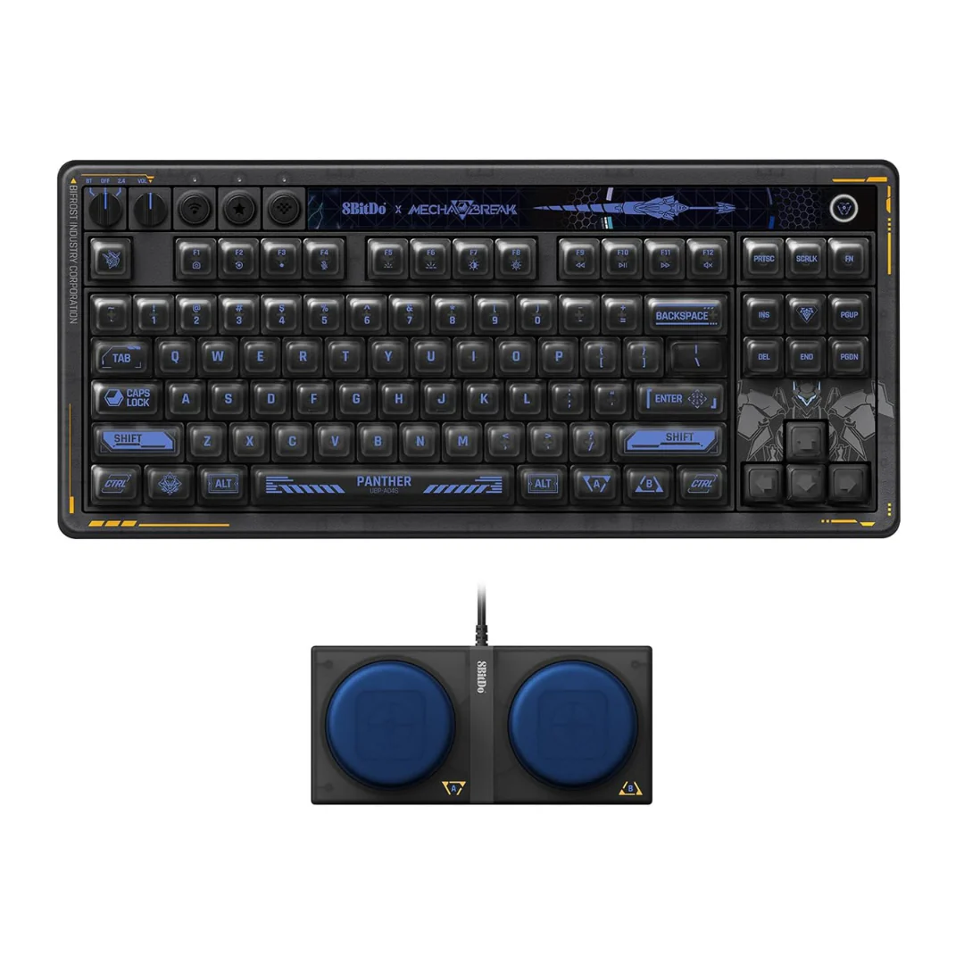 8BitDo Retro 87 Mechanical Keyboard W/ Hot-Swappable Kailh Switches