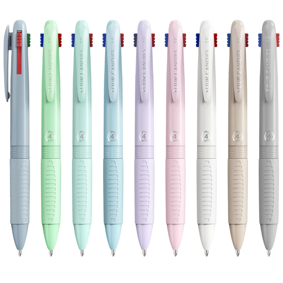 9-Count Four Candies 4-in-1 Multicolor 1mm Pens