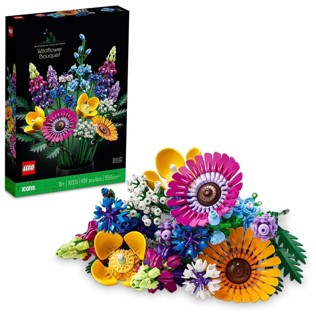 939-Pieces LEGO Botanicals Artificial Wildflower Bouquet
