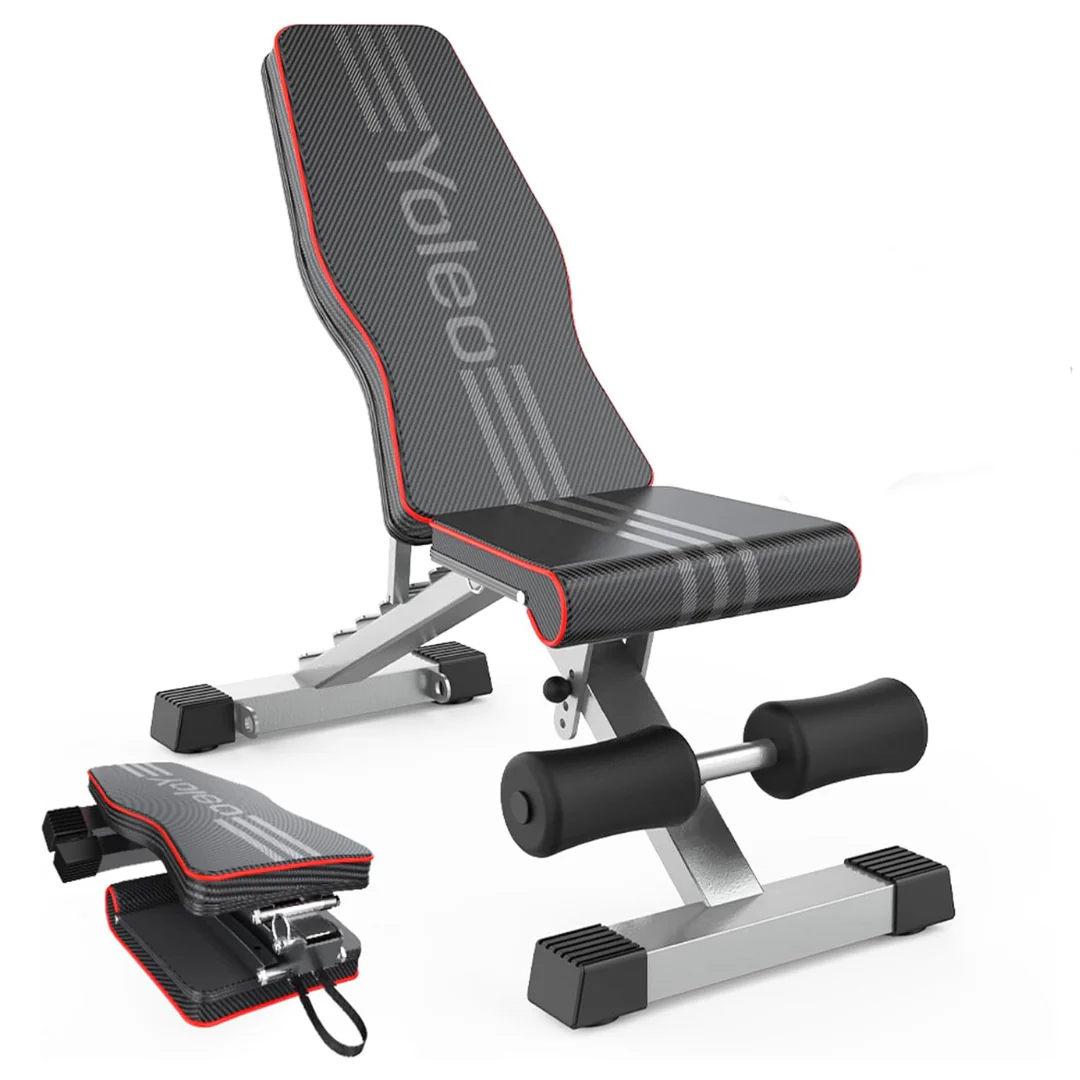 Adjustable Weight Foldable Bench Press for Full Body Workout