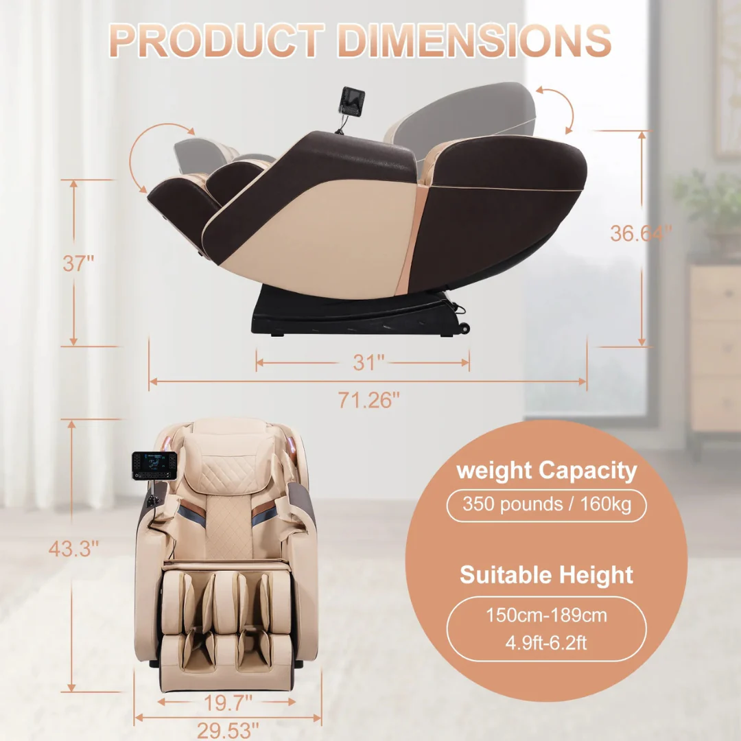 Advanabd 4D Full Body Zero Gravity Shiatsu Massage Chair
