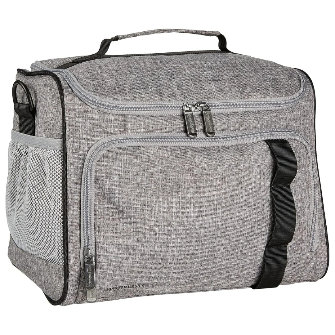Amazon Basics Leakproof Reusable Portable Soft Insulated Cooler Lunch Bag