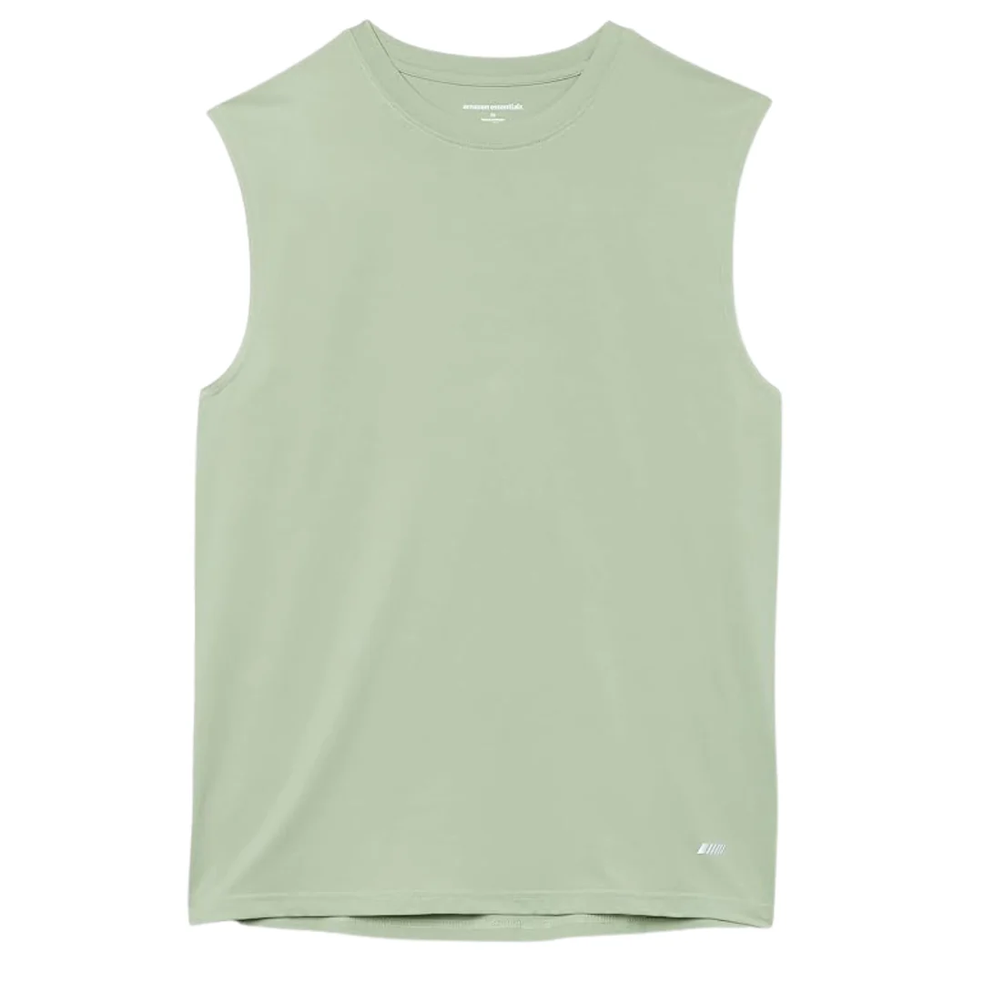 Amazon Essentials Men's Athletic Base Layer Workout Sports Tank Tops