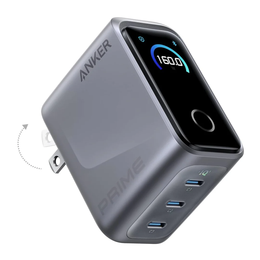 Anker 160W 3-Port Compact USB C GaN Charger Block