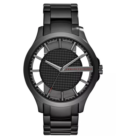 Armani Exchange Men's Black Stainless Steel Bracelet Watch
