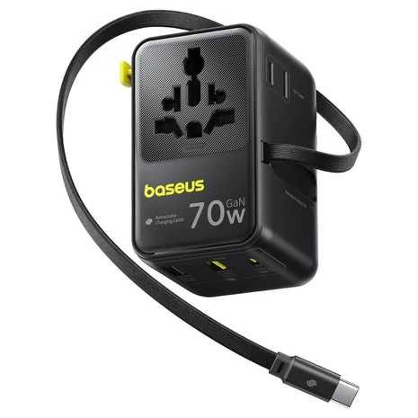 Baseus 70W 200+ Country Travel Adapter