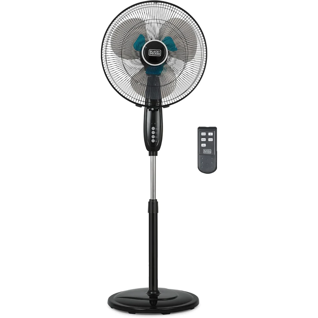 Black+Decker 16" Oscillating Dual Blade Standing Fan