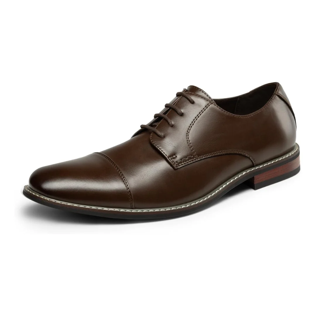 Bruno Marc Men's Classic Prince Oxfords Lace Up Dress Shoes (2 Colors)