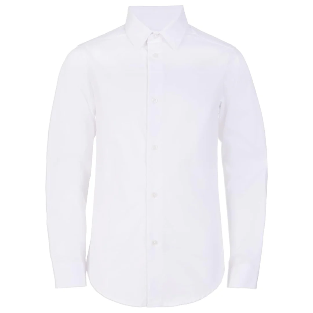 Calvin Klein Boy's Long Sleeve Slim Fit Dress Shirt