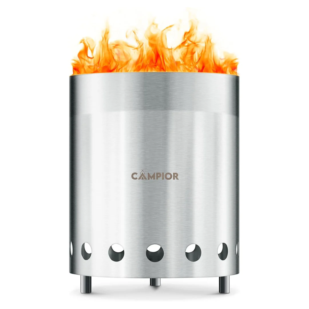 Campior Wood Burning Smokeless Outdoor Fire Pit Stove