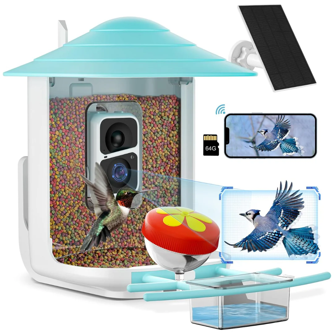Careboda Smart Wireless Bird Feeder with Camera