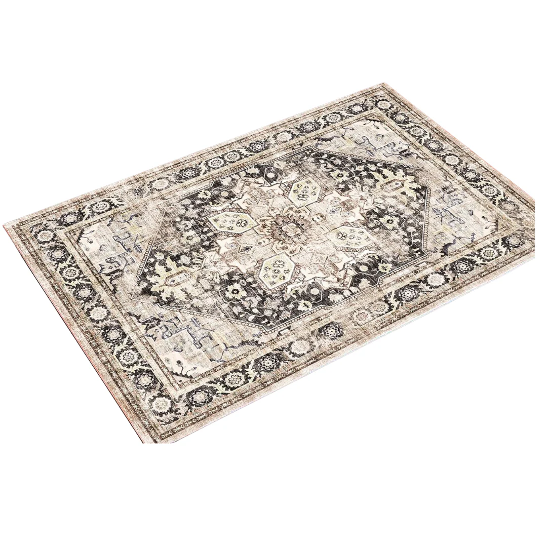 Champlant 2' x 3' Washable Vintage Distressed Area Rug
