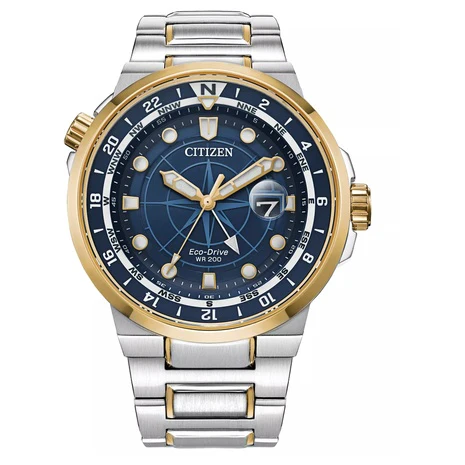 Citizen Eco Drive Men's Endeavor Two Tone Stainless Steel Bracelet Watch